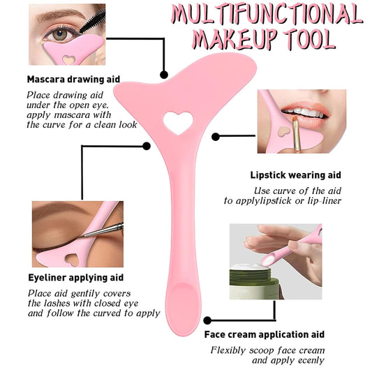 Winged eyeliner stencil for sharp, even lines