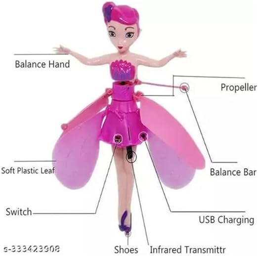 Flying fairy doll that is easy for kids to operate