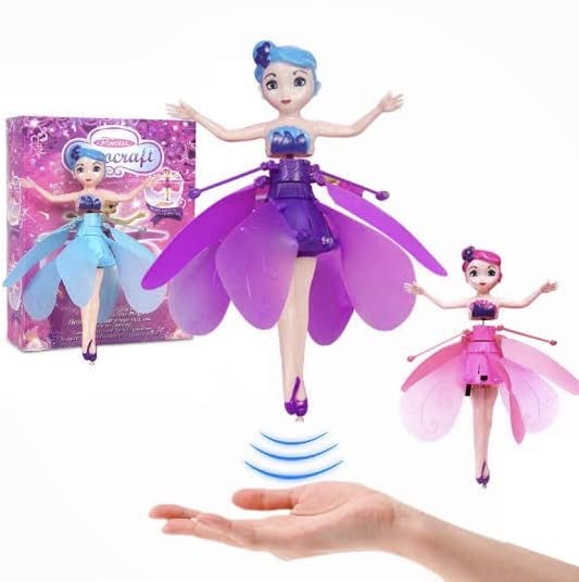 Hand-held flying fairy princess toy