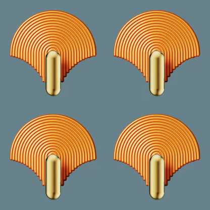 Decorative adhesive wall hooks