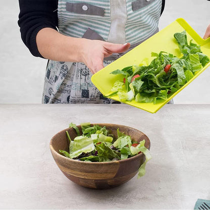 Space-saving folding chopping board