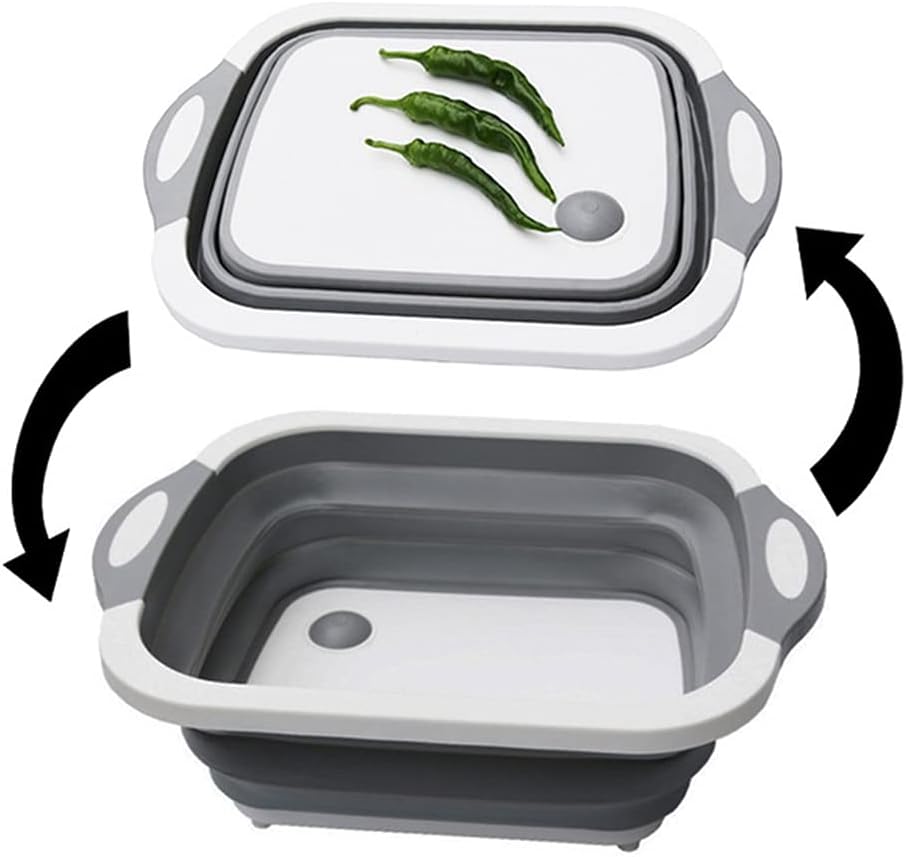 Space-saving collapsible prep board