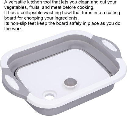 Foldable cutting board that saves kitchen space