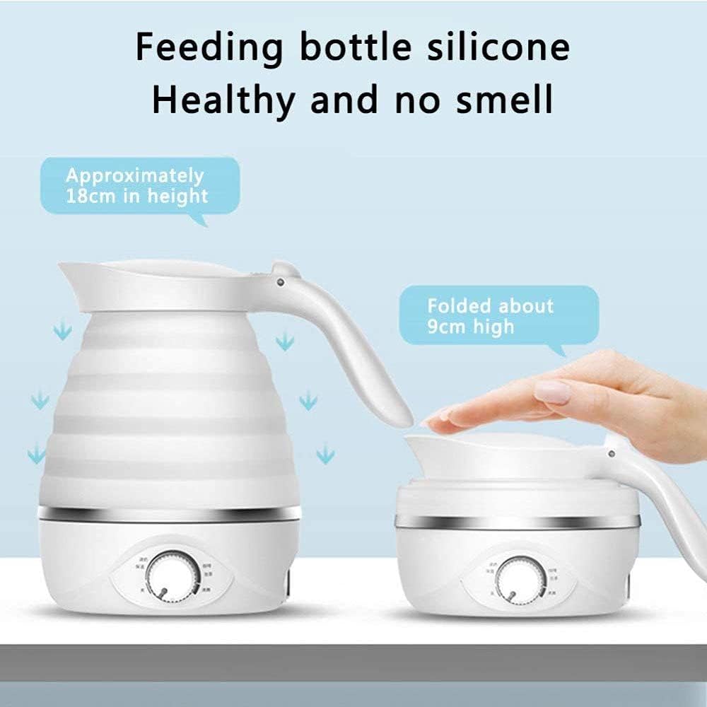 Collapsible electric kettle with 304 stainless steel base