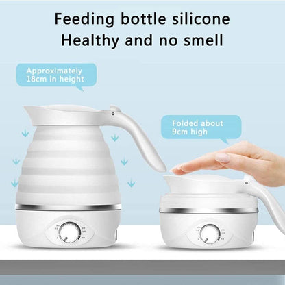 Collapsible electric kettle with 304 stainless steel base