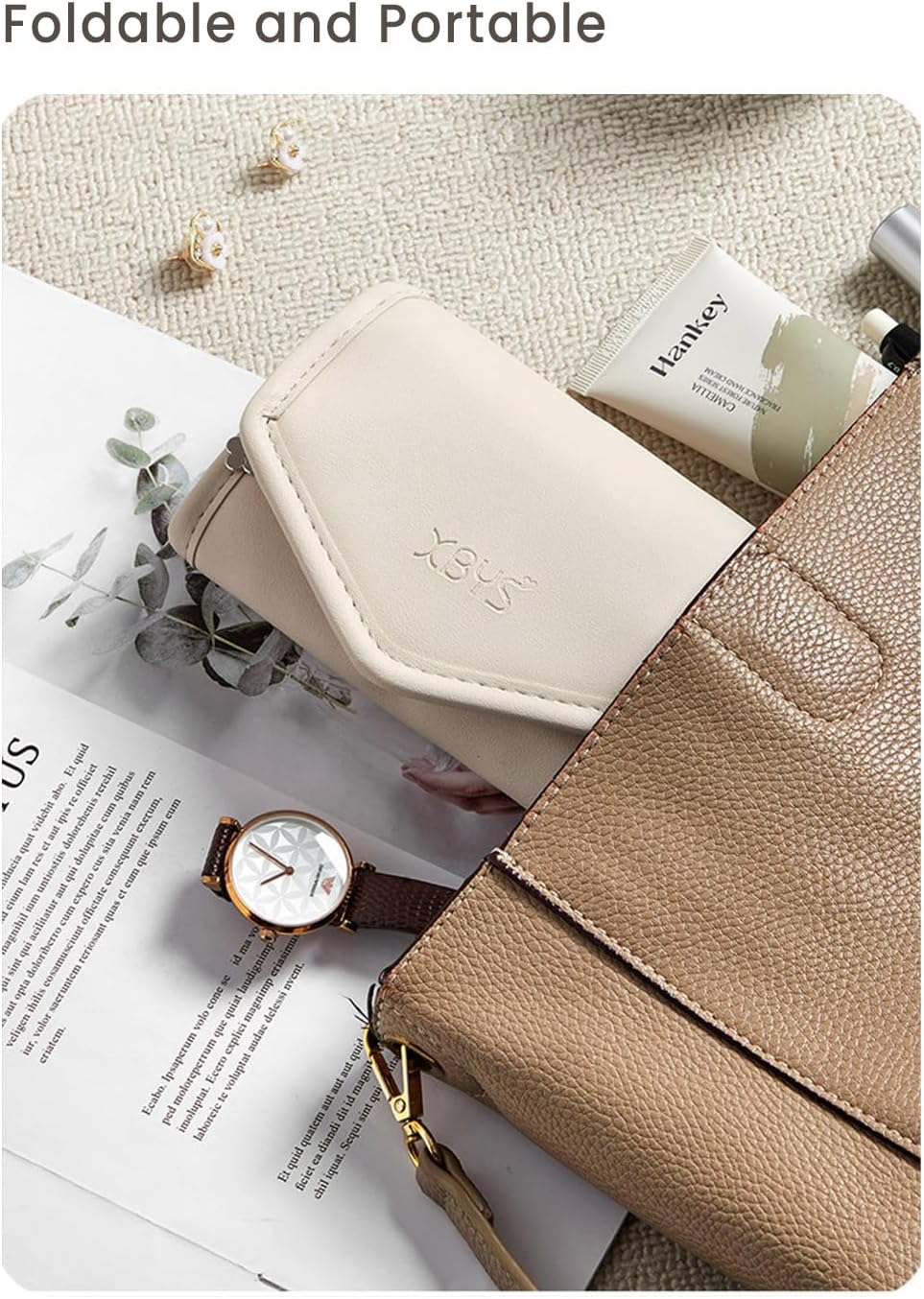 Compact jewelry organizer for trips