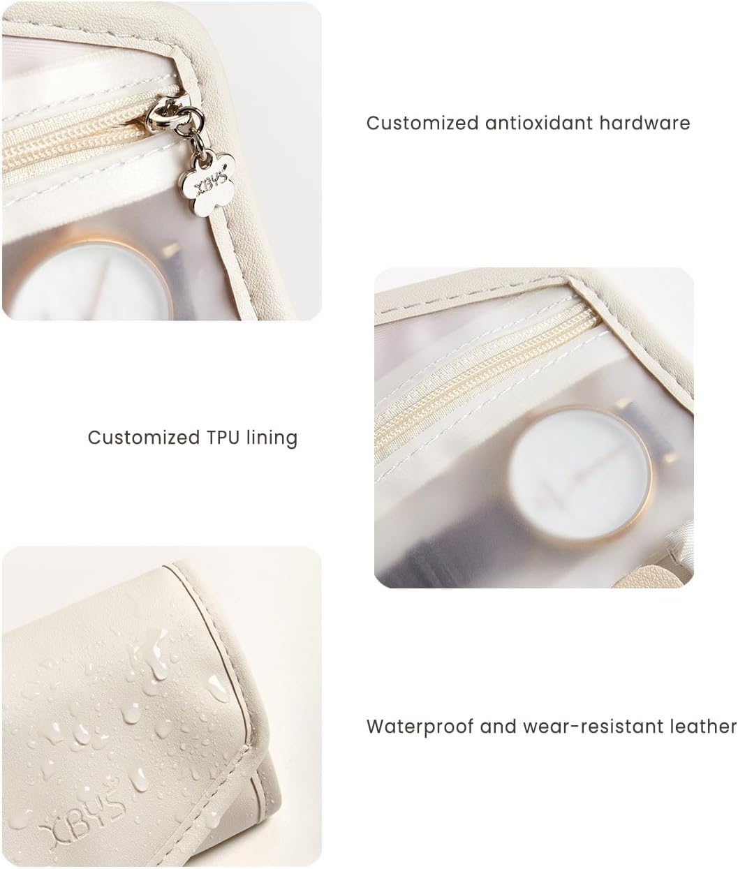 Jewelry organizer interior with compartments