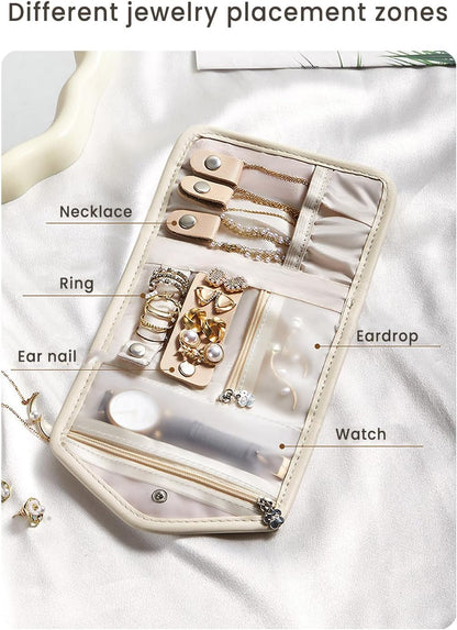 Jewelry case for rings, earrings and necklaces