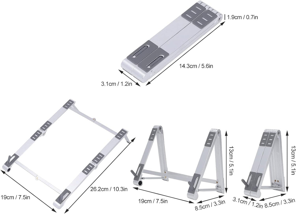 Adjustable foldable laptop stand