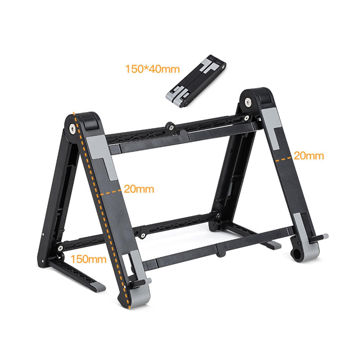 Foldable desk stand for devices