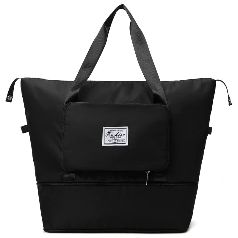 Foldable style large capacity bag in black