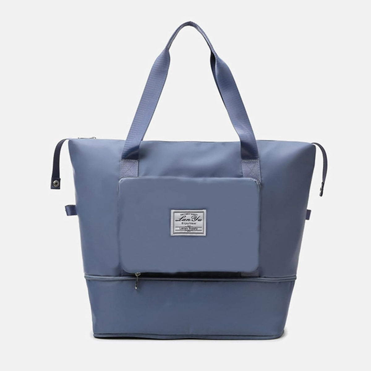 Foldable style large capacity bag in blue