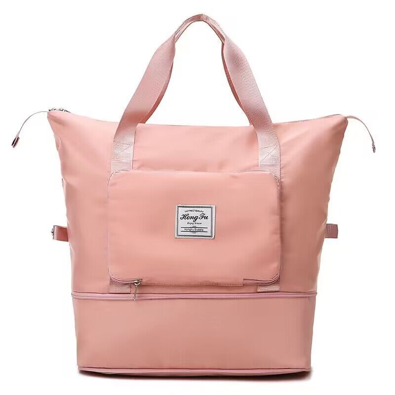 Foldable style large capacity bag in pink