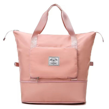 Foldable style large capacity bag in pink