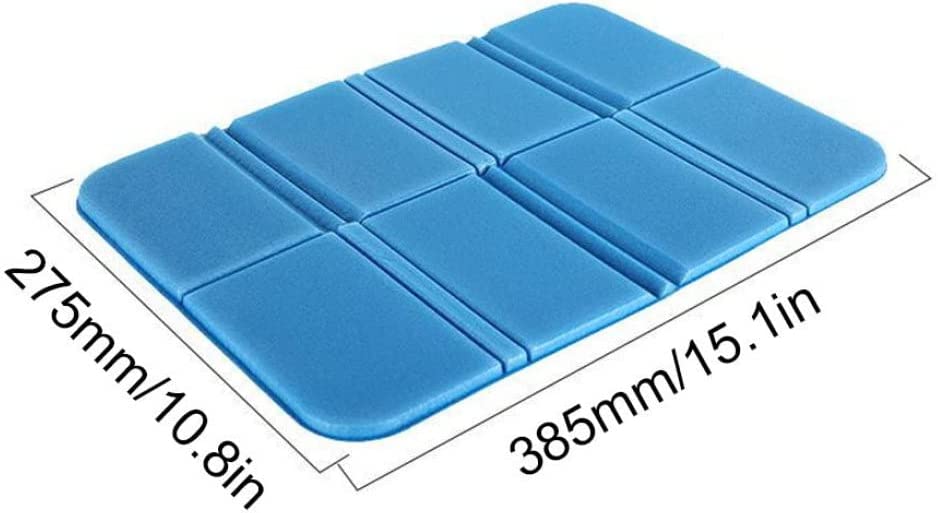 Foldable outdoor mat in blue