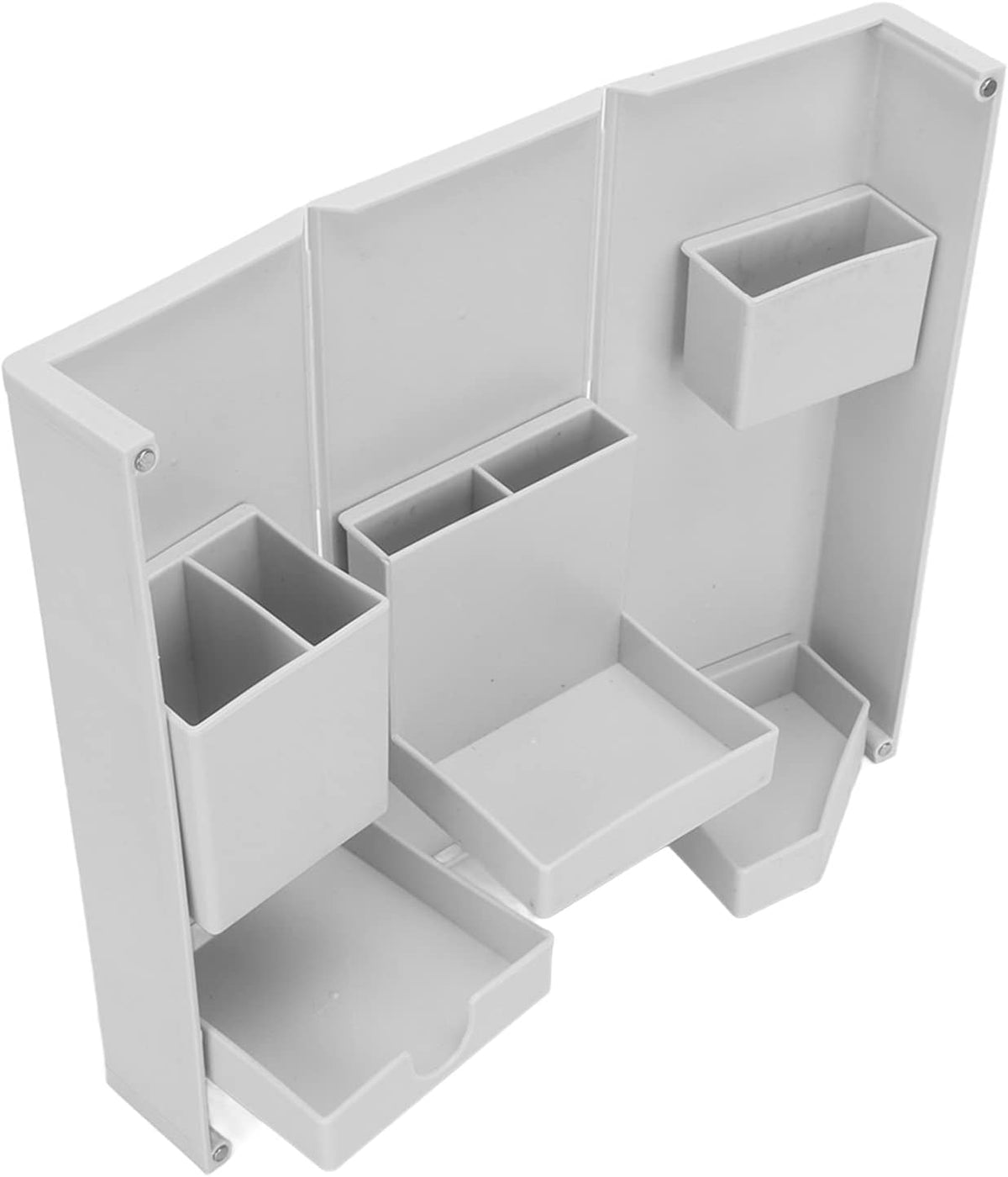 Foldable stationery box in grey