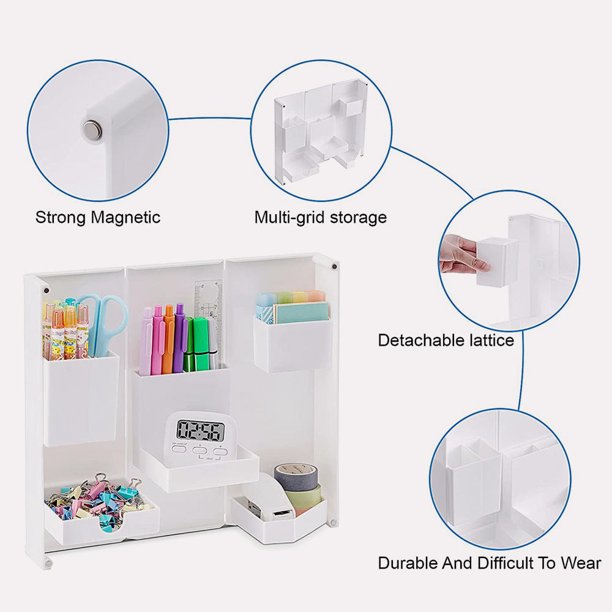 Foldable desk organizer for pens and supplies
