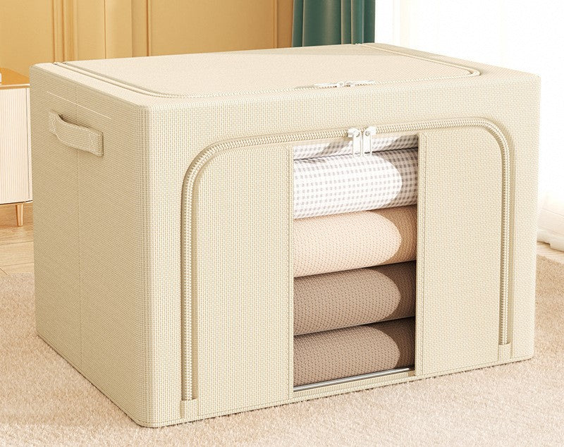 Foldable storage box, 100L in beige