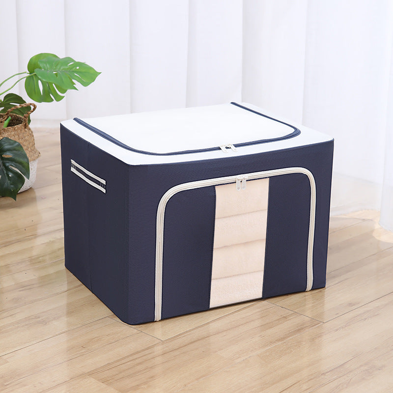 Foldable storage box in navy, 72L and 100L