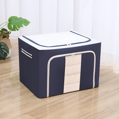 Foldable storage box in navy, 72L and 100L