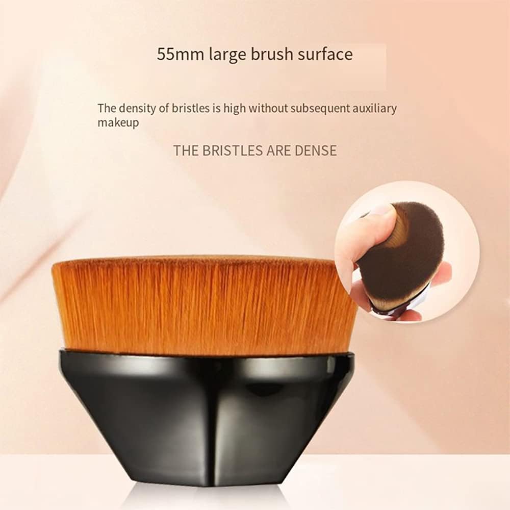 Foundation brush for liquid and cream makeup