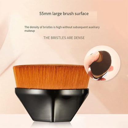 Foundation brush for liquid and cream makeup