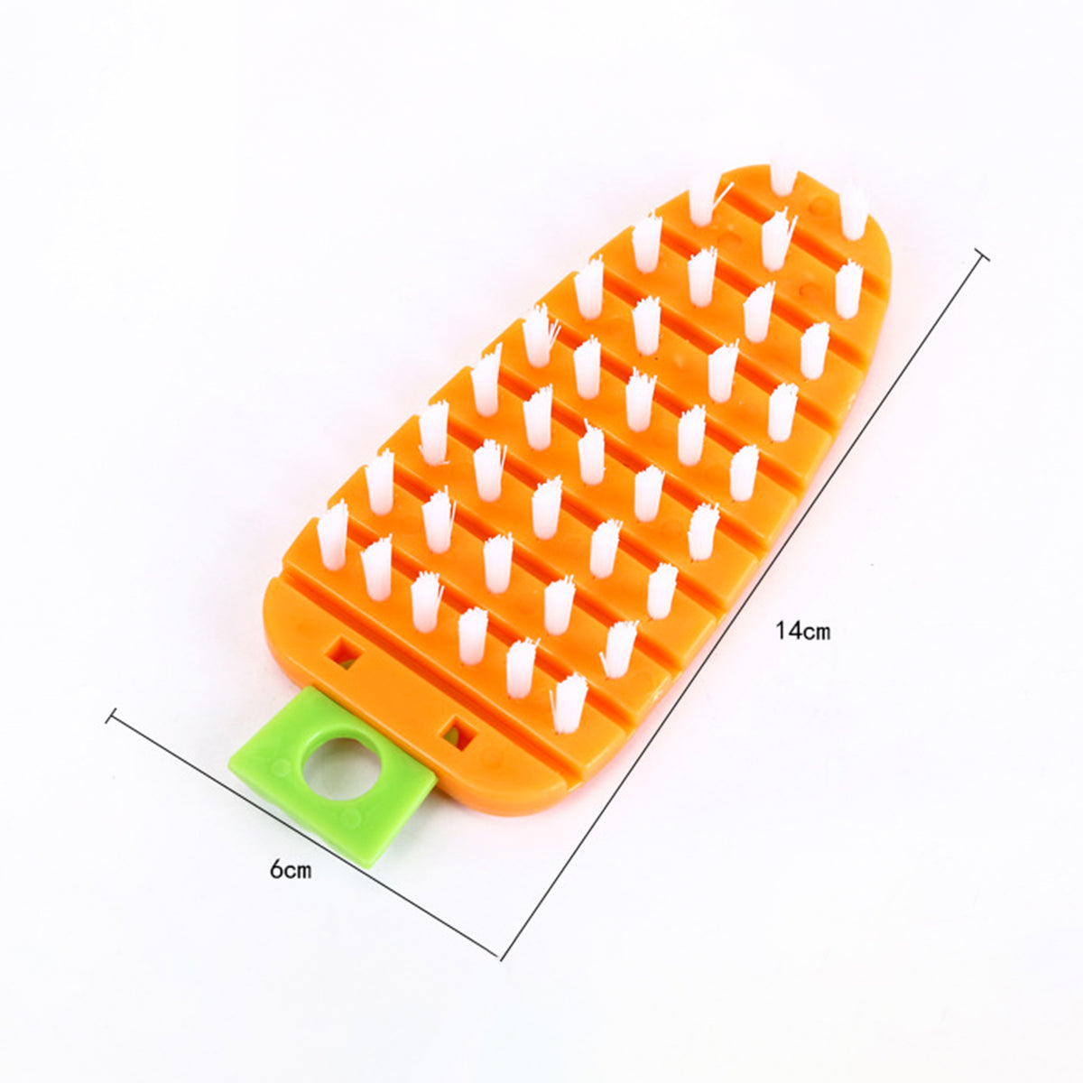 Handheld fruit and vegetable scrubber