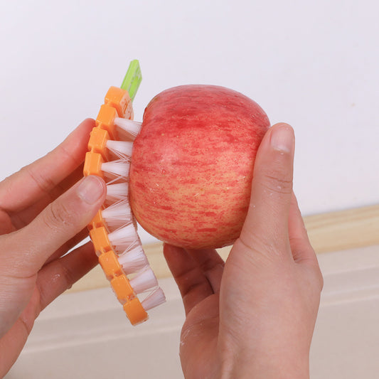 Fruit and vegetable cleaning brush made of safe PP and PE