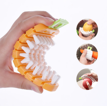 Soft fruit cleaning brush