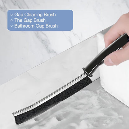 Gap cleaning brush with stiff ultra-fine bristles