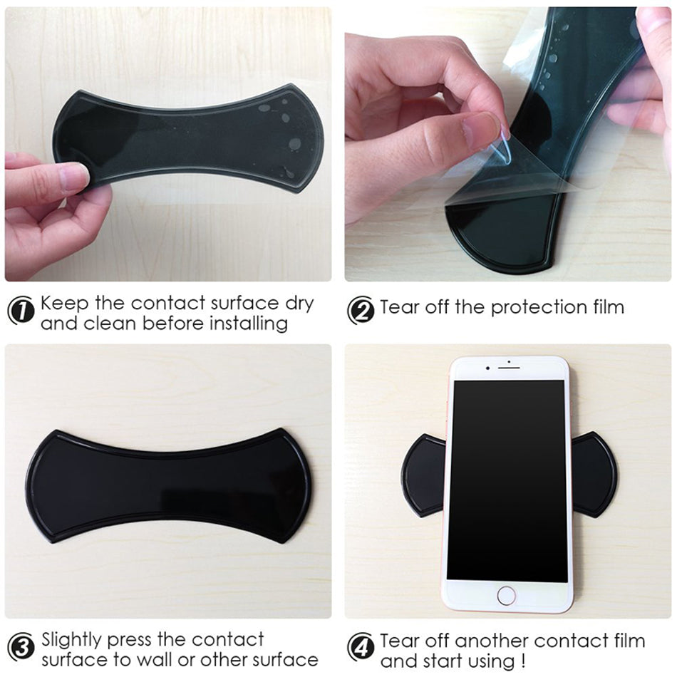 Sticky gel pad for keys, cards and small items
