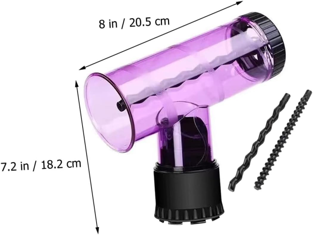 Hair dryer curler for natural waves