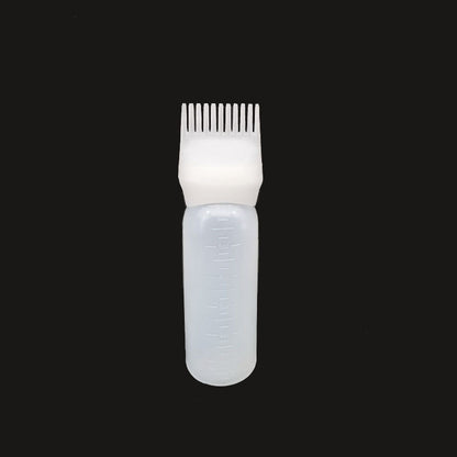 Hair dye applicator comb bottle, first design in white