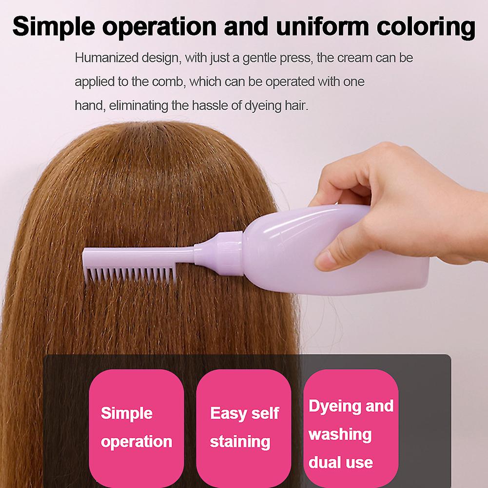 Comb applicator bottle for hair care