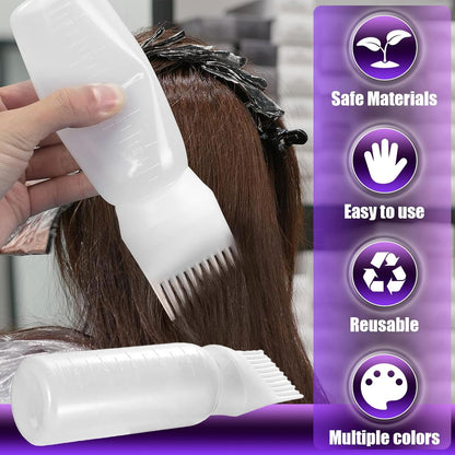 Hair oil applicator bottle