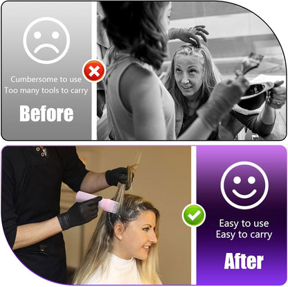 Hair coloring applicator for home use