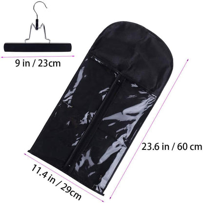 Hair extension hanger that protects from dust and moisture