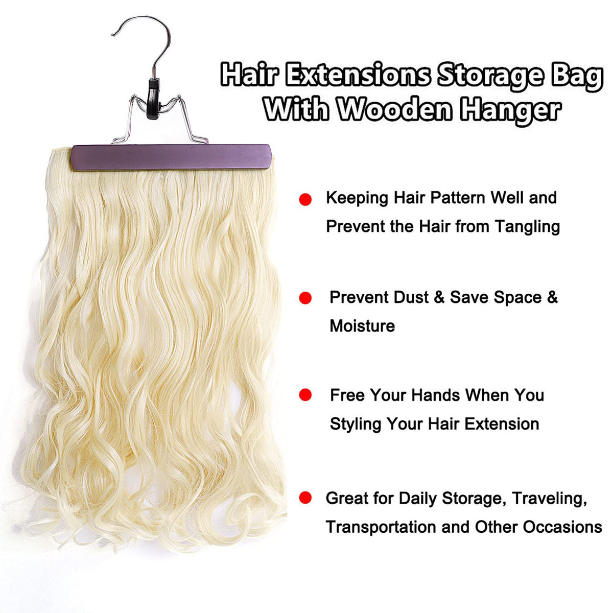 Portable hair extension carrier