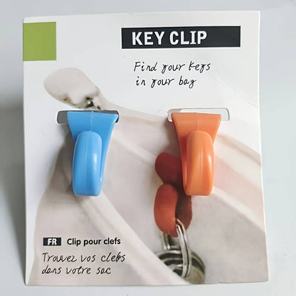 Key hook that clips inside your bag