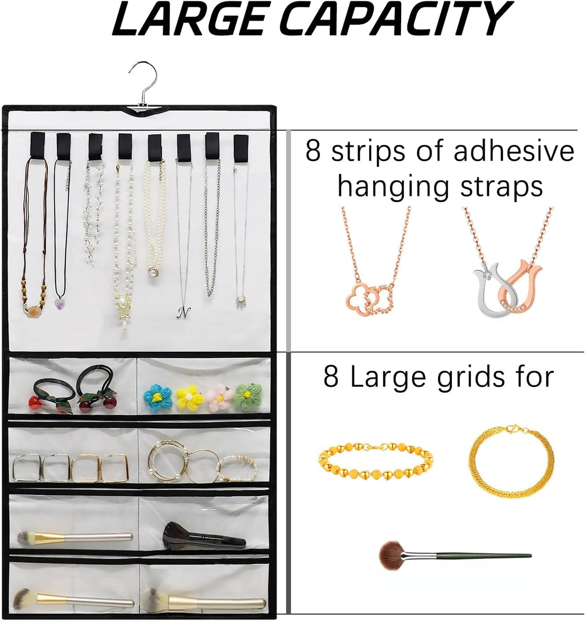 Jewelry storage organizer that helps slow down jewelry oxidation