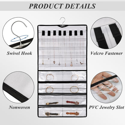 Clear jewelry organizer that displays your jewelry for easy matching