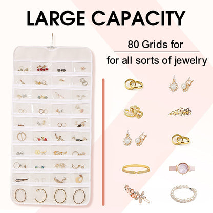 Hanging jewelry storage organizer