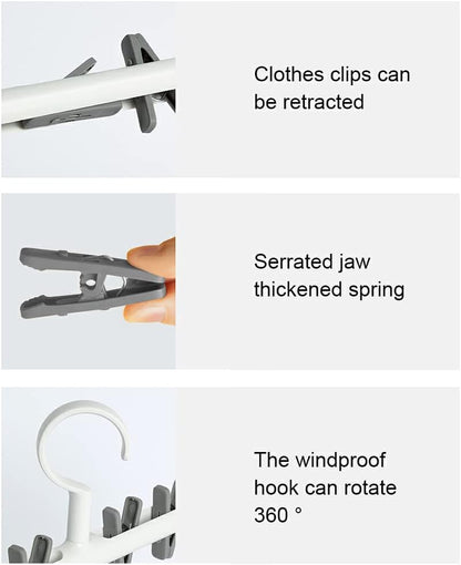 Sock drying rack hanger