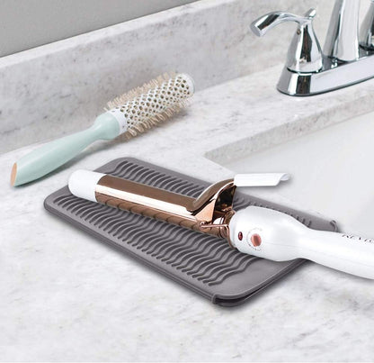 Silicone pouch for storing hot hair tools