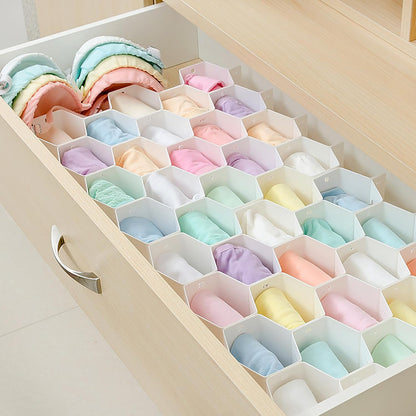 Honeycomb drawer divider for home organization