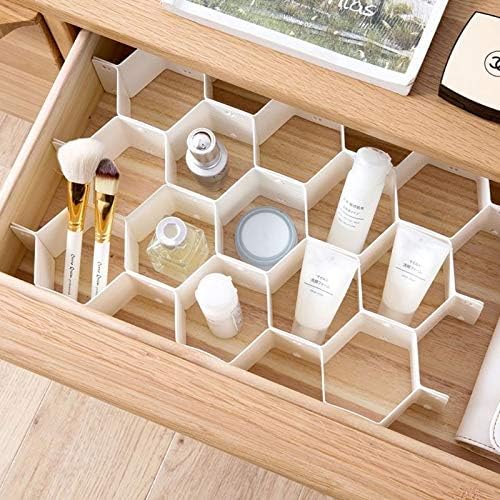 Honeycomb drawer divider keeping drawers neat and organized