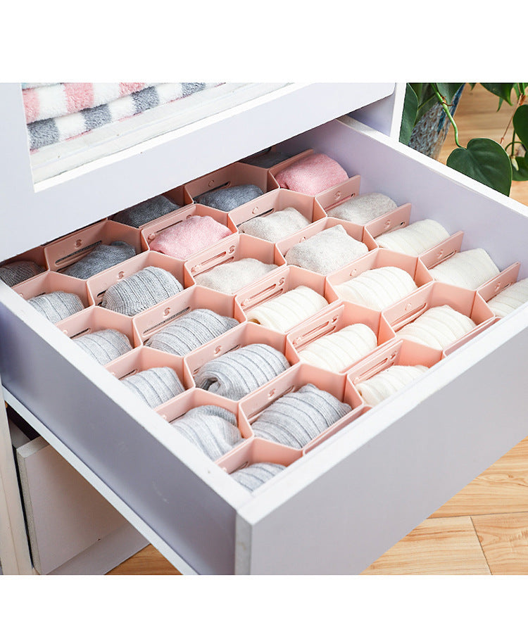 Plastic honeycomb drawer dividers