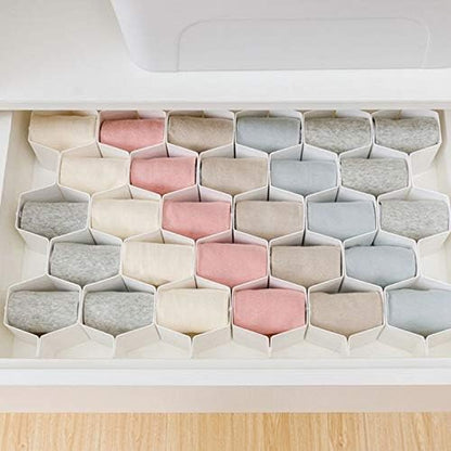 Adjustable honeycomb drawer dividers made of premium plastic