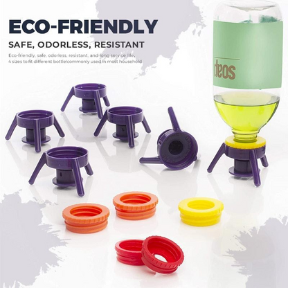 Inverted bottle cap kit