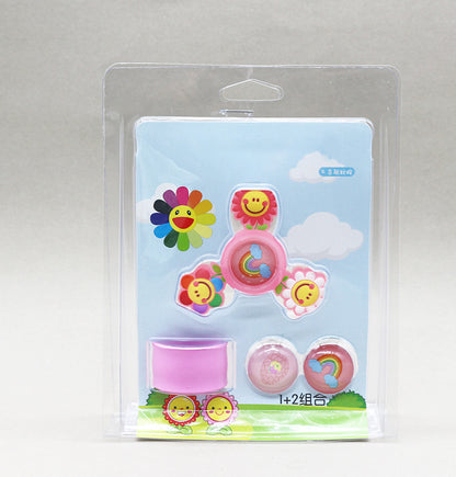 Kids mosquito repellent bracelet, pink flowers design